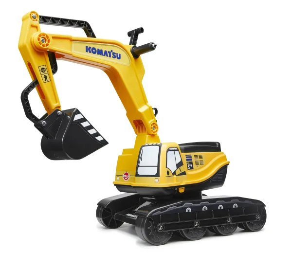 Багер Komatsu с отваряща се седалка - жълт