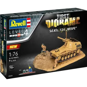 Сглобяем модел, Revell, Диорама Sd.Kfz.124 Wespe, 54 части