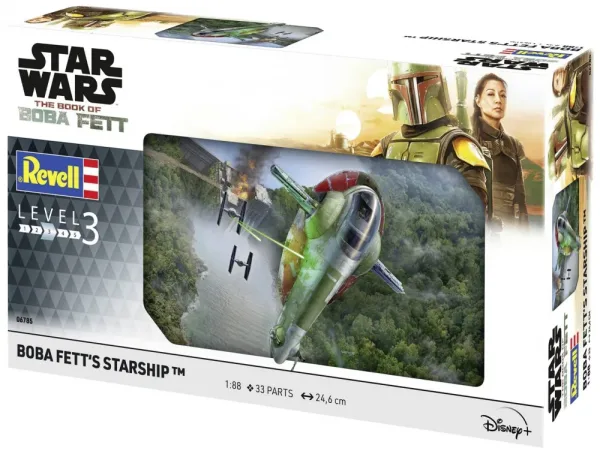 Сглобяем модел, Revell, Star Wars, Звездният кораб и книга на Boba Fett, 33 части