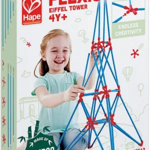 Бамбуков конструктор, Hape Flexistix, Айфелова кула, 62 части