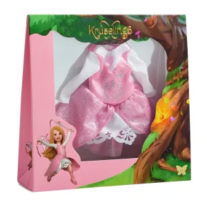 Аксесоари за кукла, Kruselings Doll, Бална рокля розова, 16.5 см