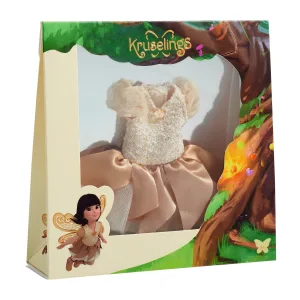 Аксесоари за кукла, Kruselings Doll, Бална рокля бежова, 16.5 см