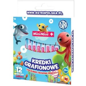 Графитни пастели, Astra, Mini Mini, 12 цвята