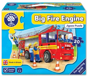 Детски пъзел, Orchard Toys, Голямата пожарна, 20 части