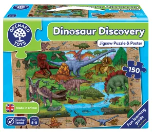 Детски пъзел, Orchard Toys, Динозавърско откритие, 150 части