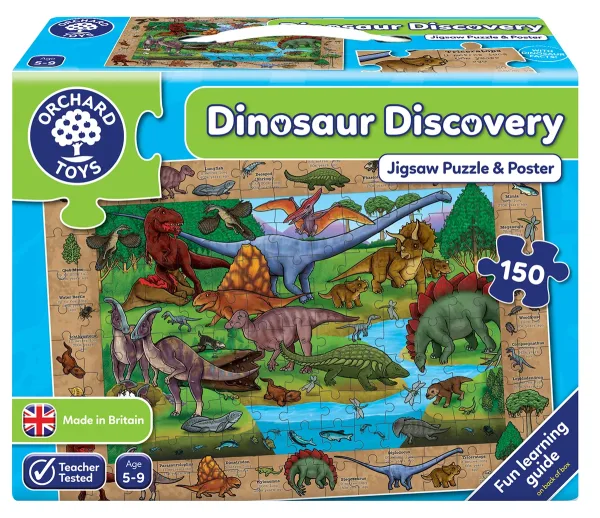 Детски пъзел, Orchard Toys, Динозавърско откритие, 150 части