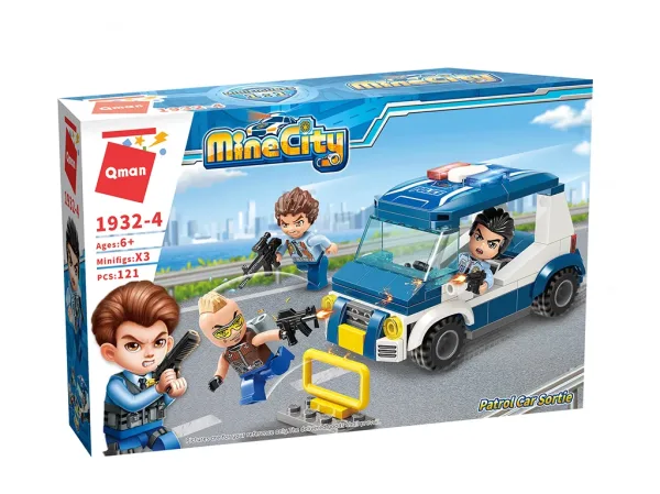 Конструктор, Qman, MineCity, Патрулна кола, 121 части
