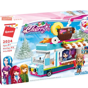 Конструктор, Qman, Cherry, Ван за горещи напитки, 329 части