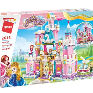 Конструктор, Qman, Princess Leah, Замъкът на снежния лебед, 801 части