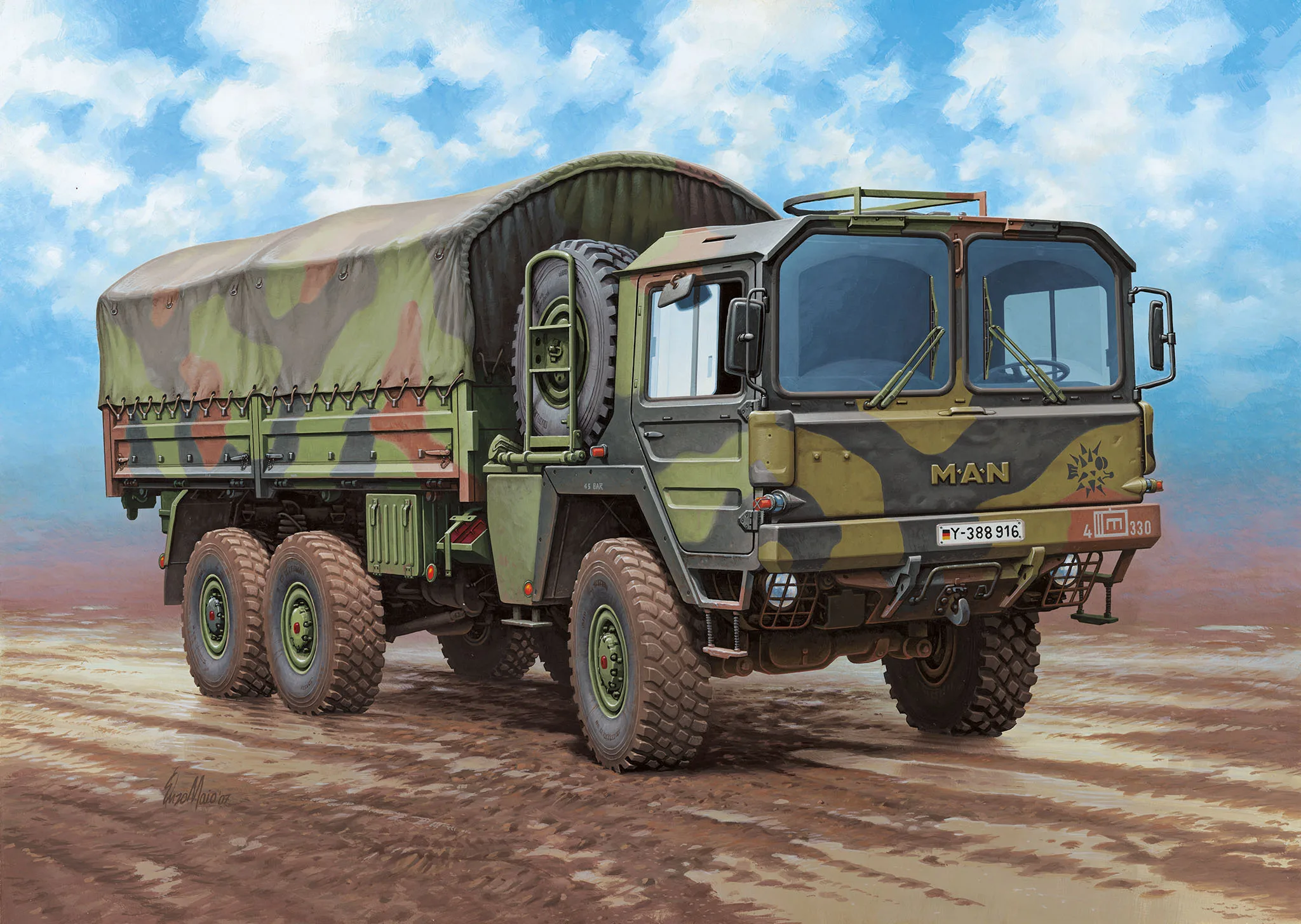 Военен камион MAN 7t Milgl. – сглобяем модел