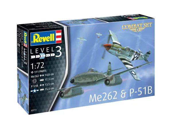 Самолет Месершмит Me262 & P-51B - сглобяем модел