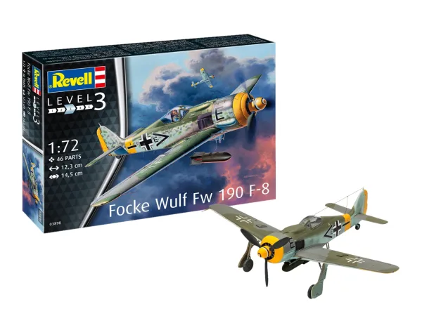 Фоки Улф Fw190 F-8 - сглобяем модел