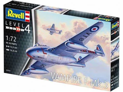 Вампайър F Mk.3 – сглобяем модел