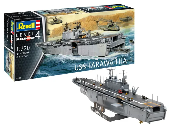 Щурмови Американски кораб Tarawa LHA-1 - сглобяем модел