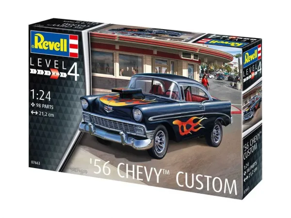 Автомобил 1956 Chevy Custom - сглобяем модел