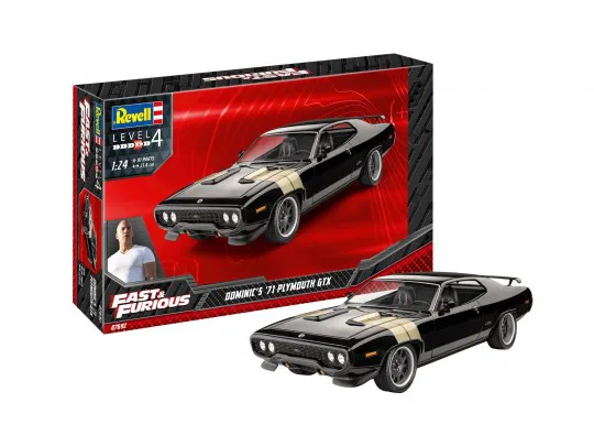 Бързи и яростни – автомобил Dominic′s 1971 Plymouth GTX – сглобяем модел