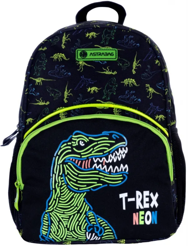Детска раница, Astra, T-Rex Neon, 32 х 22 х 10 см
