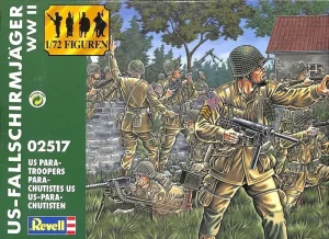 Фигури за сглобяване, Revell, Американски парашутисти, 45 броя