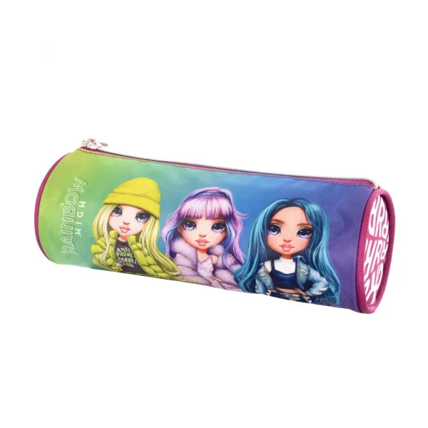Единичен несесер, Astra, Rainbow High, Сребърен стил, Цилиндричен, Без аксесоари, 8 x 22 x 8 см