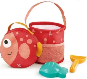 Комплект за пясък, Hape, Сгъваема раница, 4 части