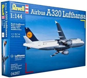 Сглобяем модел, Revell, Самолет Еърбъс А320 Луфтханза, 60 части
