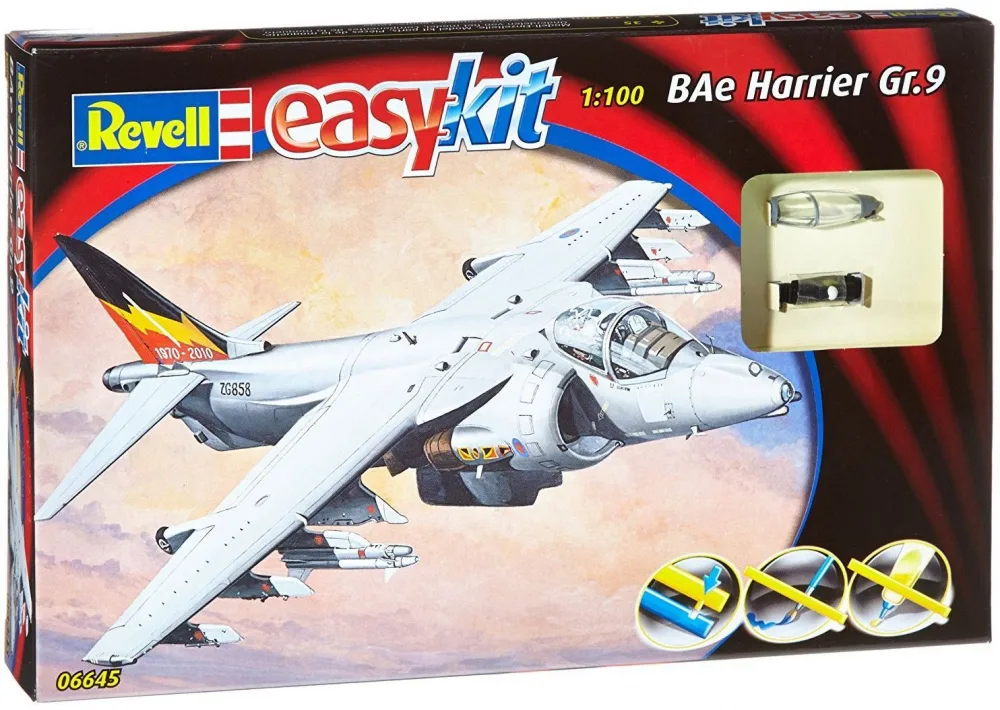 Модел за сглобяване, Revell, BAe Harrier Gr.9, Easy Kit, 35 части