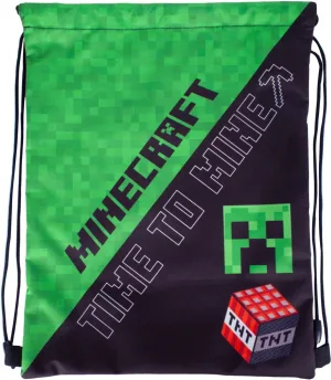 Спортна чанта, Astra, MINECRAFT, Time To Mine, 44 x 33 см
