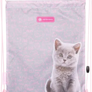Спортна чанта, Astra, AD1, Pinky Kitty, 44 × 33 см