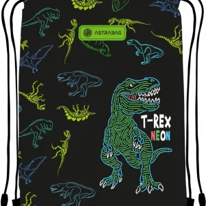 Спортна чанта, Astra, T-Rex Neon, 44 x 33 cm