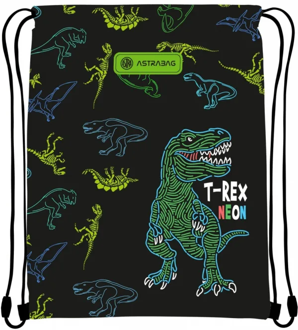 Спортна чанта, Astra, T-Rex Neon, 44 x 33 cm