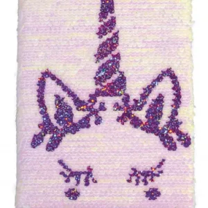 Тетрадка, Totum, Еднорог, С пайети, A5, 80 листа