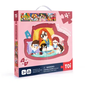 Пъзел, Toi World, Детска градина, 4 в 1, 18-24-30-36 части