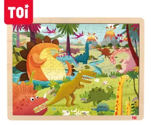 Дървен пъзел, Toi World, Земята на Дино, 100 части