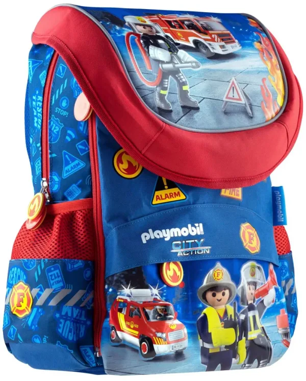 Детска раница, Astra, PL-02, Playmobil, Пожарна, 28 х 36 х 18 см