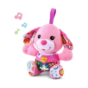 Интерактивна играчка, Vtech, Музикална плюшена играчка, Розово кученце