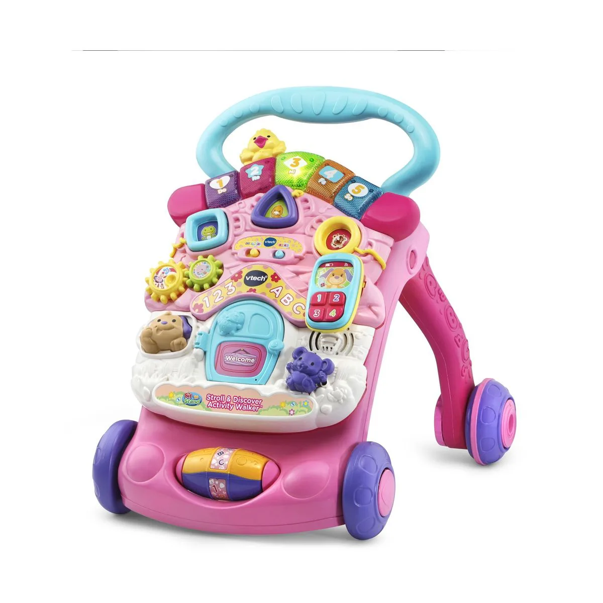Интерактивна играчка, Vtech, Занимателна проходилка, Розова