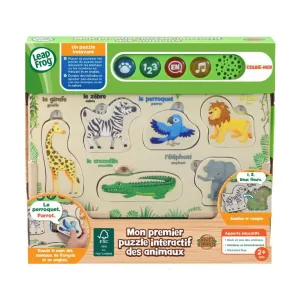Интерактивна играчка, Vtech, Leap Frog, Интерактивен дървен пъзел с животни