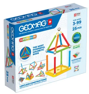 Магнитен конструктор, Geomag, Supercolor, 25 части