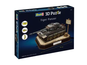 Пъзел, Revell, Германски танк "Tiger I" 3D, 200 части