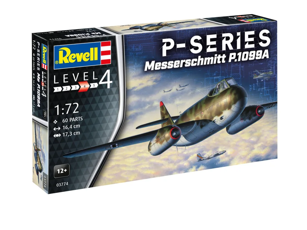 Сглобяем модел, Revell, Немски изтребител Messerschmitt P.1099A, 60 части