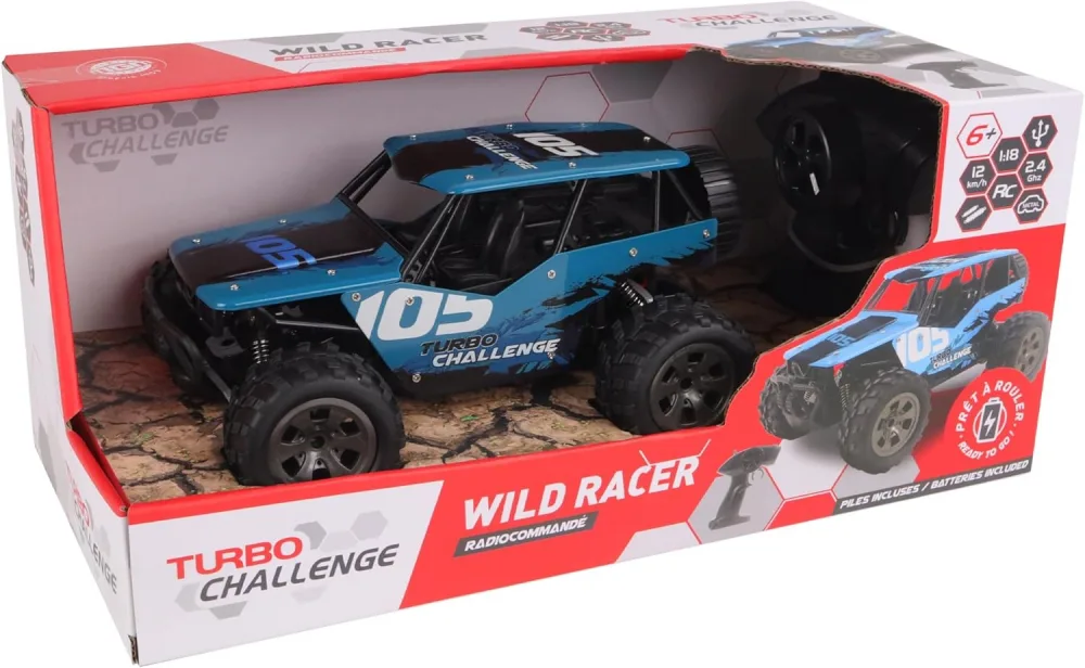 Офроуд количка с радиоуправление, MGM, Wild Racer, Метална, 1:18