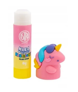 Лепило стик с 3D капачка, Astra, Еднорог, 8 гр