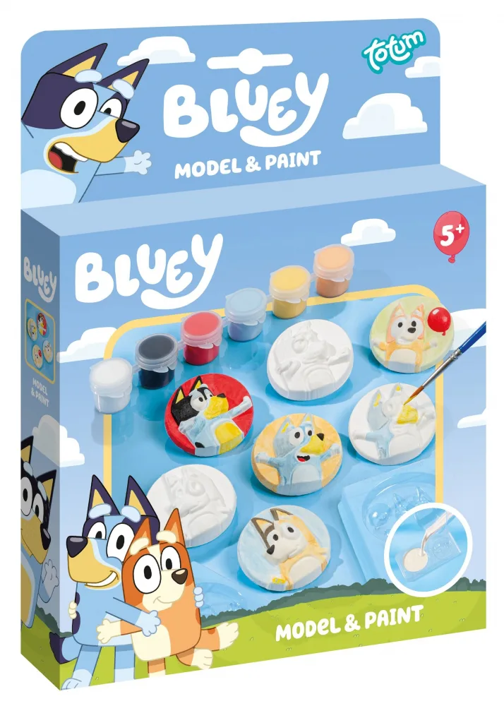 Творчески комплект, Totum, Bluey, Направи си сам гипсови фигурки