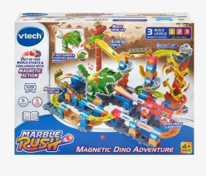 Интерактивна играчка, Vtech, Marble Rush, Комплект писта с мраморни топчета, Динозавър