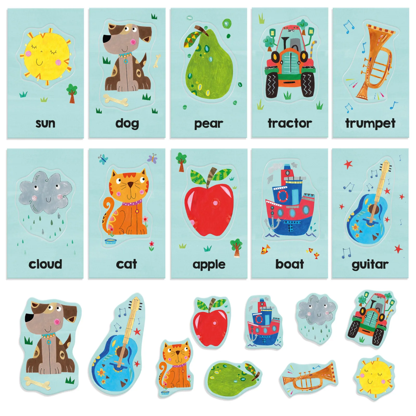 Образователни флаш карти, Headu, Montessori, Първи думички - Image 2