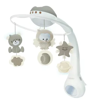 Музикална въртележка с проектор 3в1, Infantino, Екрю