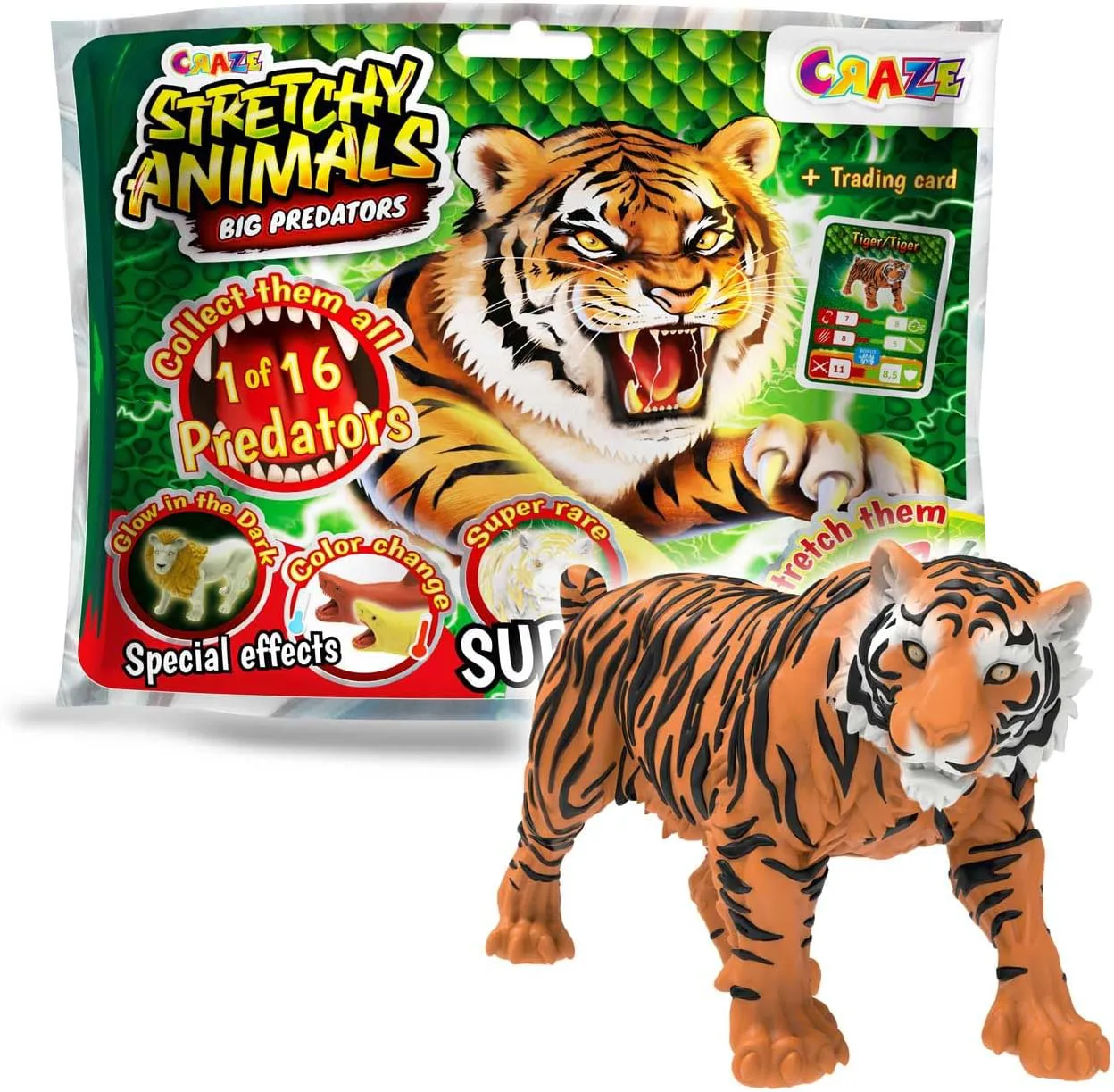 Колекционерска фигурка, Craze, Разтегливи животни, Големи хищници - Image 2