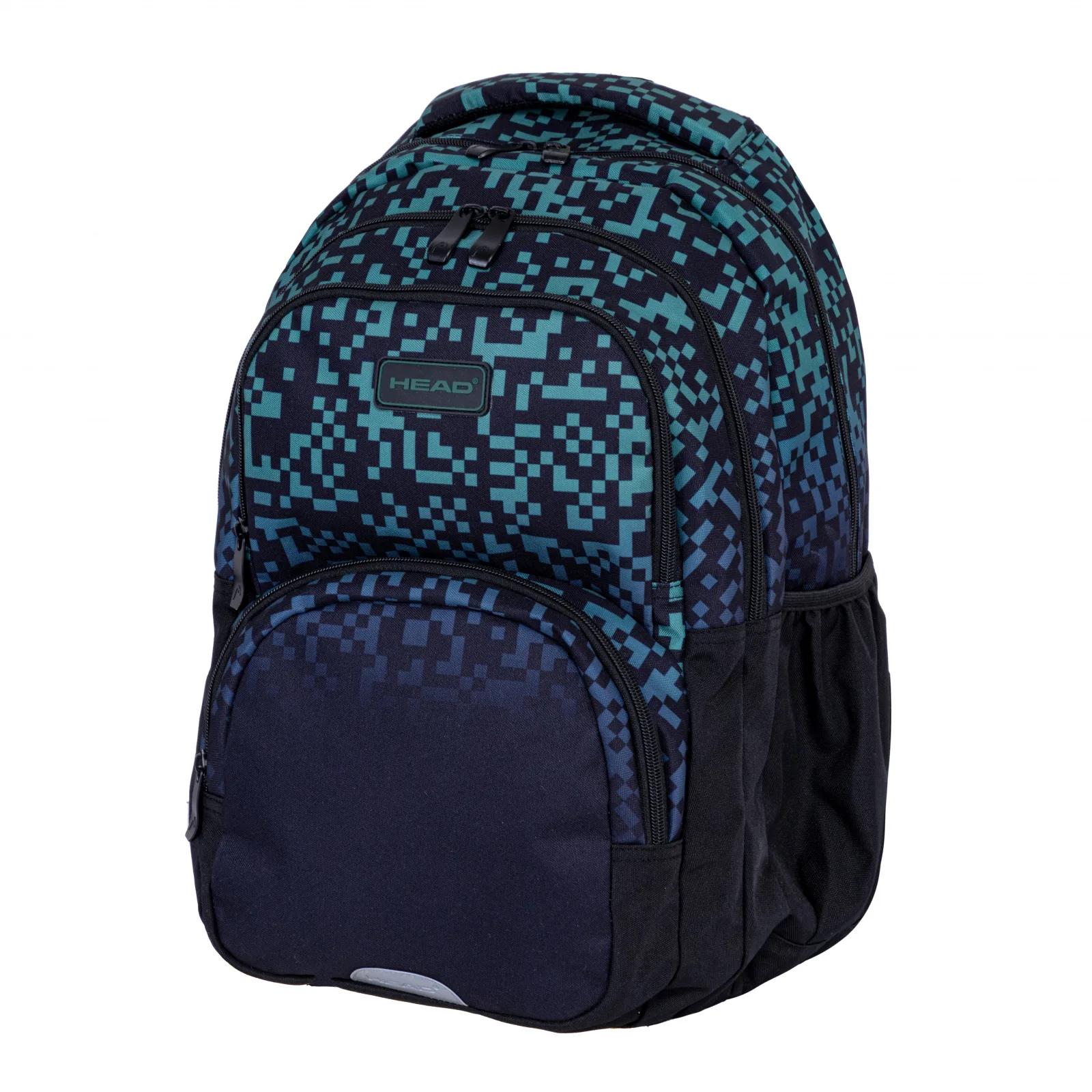 Ученическа раница, HEAD, Зелени блокчета, AB300, 42 х 30 х 19 см - Image 4