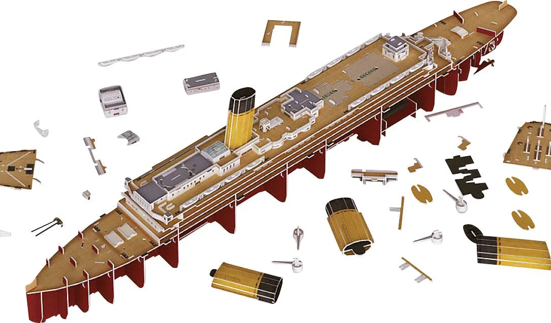 Пъзел 3D, Revell, RMS Титаник с лед светлини, 266 части - Image 3