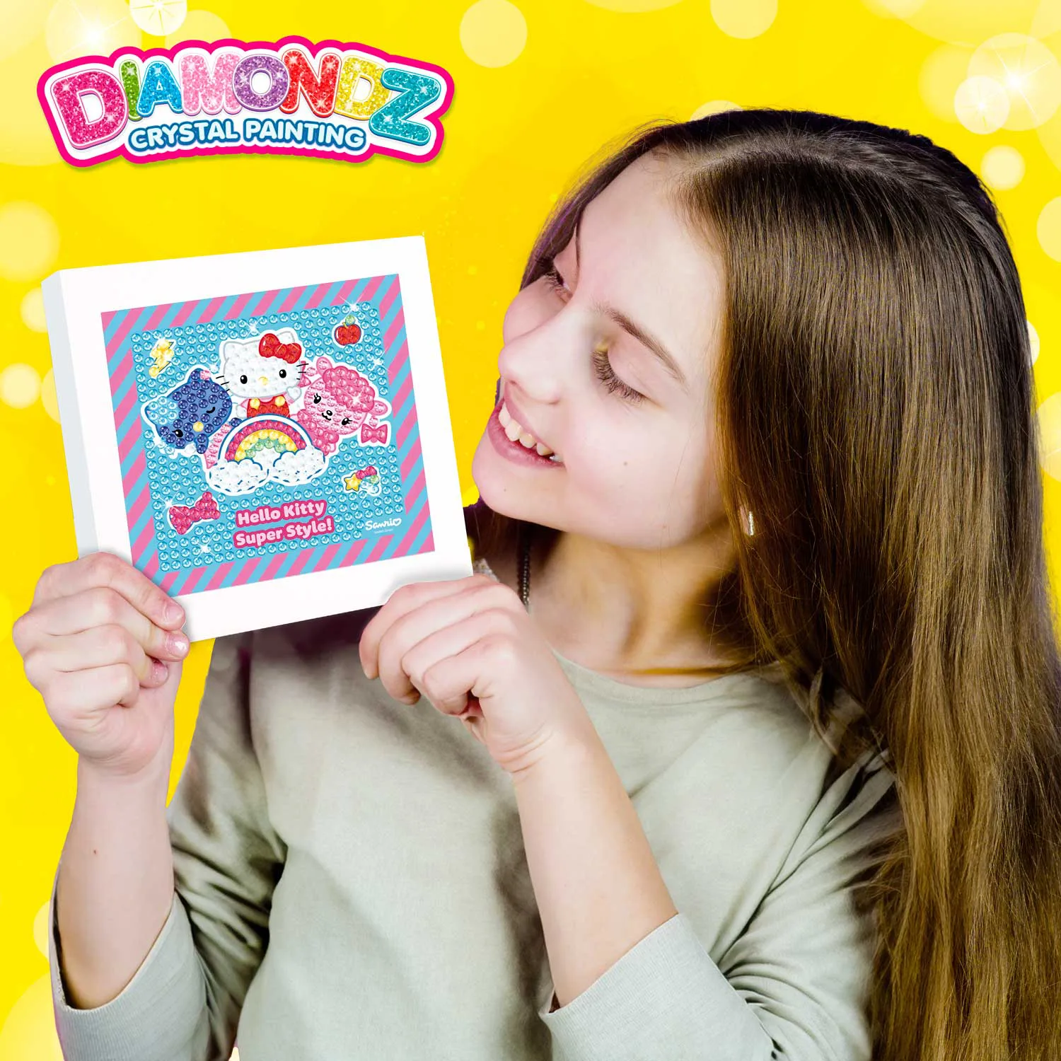 Комплект диамантен гоблен, Craze, DIAMONDZ, Hello Kitty, за начинаещи - Image 9